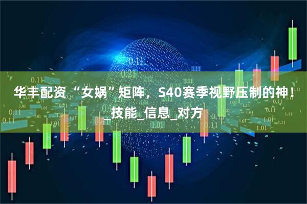 华丰配资 “女娲”矩阵，S40赛季视野压制的神！_技能_信息_对方